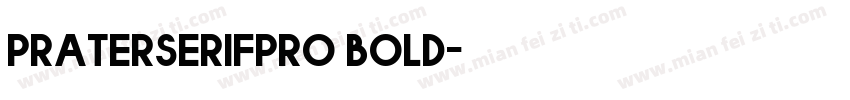 praterserifpro bold字体转换